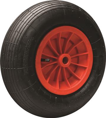 Wheelbarrow Wheel Plastic Rim 1” Plain Bearing