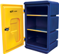 Small Chemcial Storage Cabinet (Navy & Yellow)